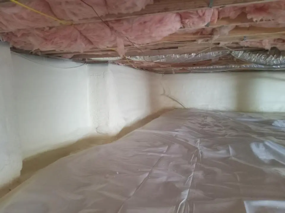 Crawl space encapsulation with closed-cell spray foam for Spray Foam Roofing in Middletown